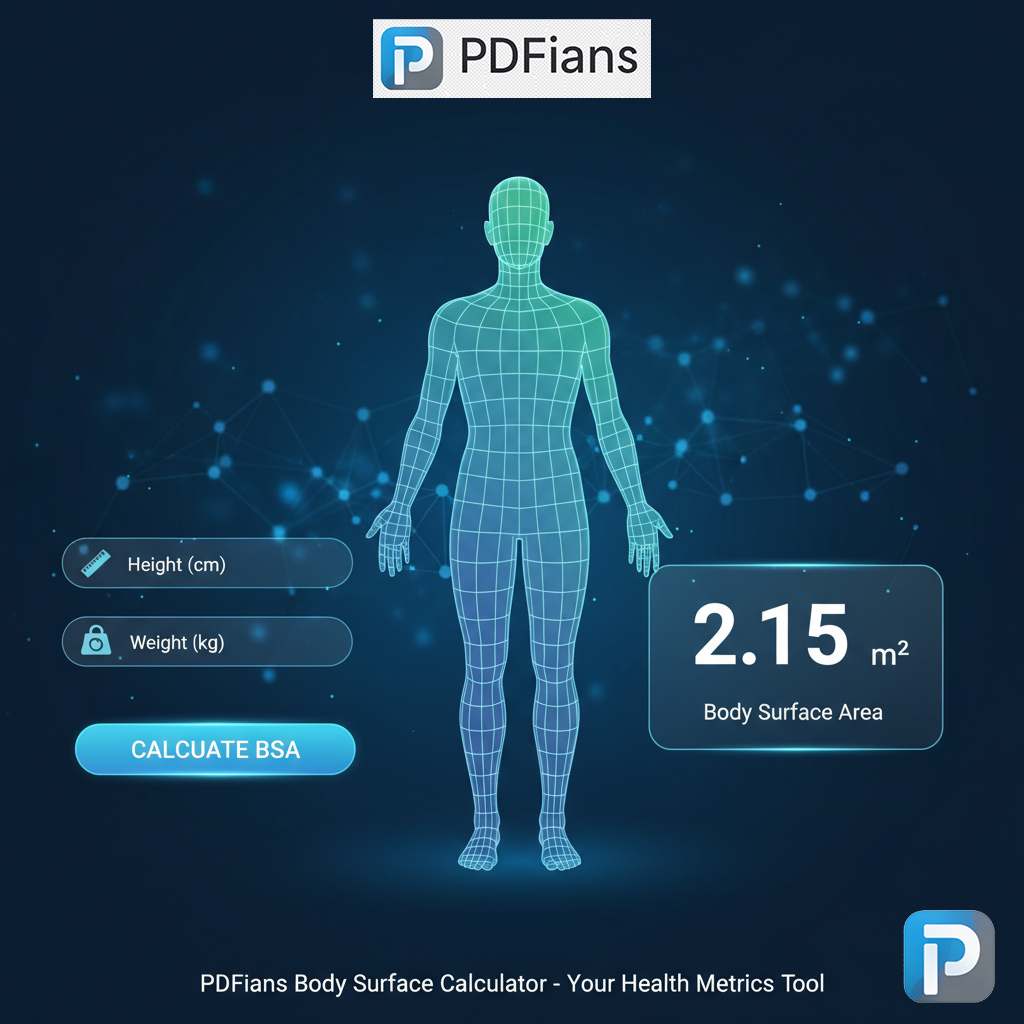 Body Surface Area Calculator-PDFians