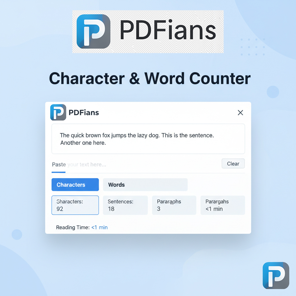 Character & Word Counter-PDFians