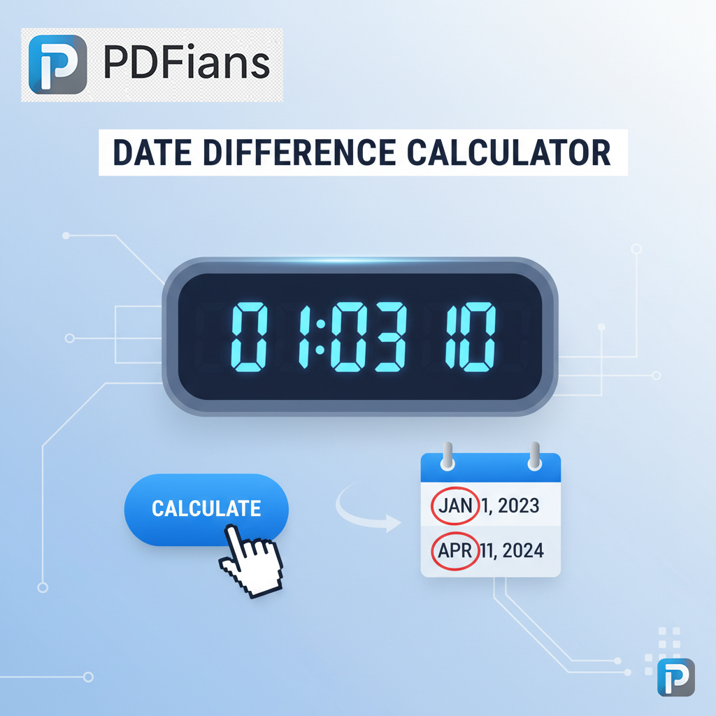 Date Difference Calculator-PDFians
