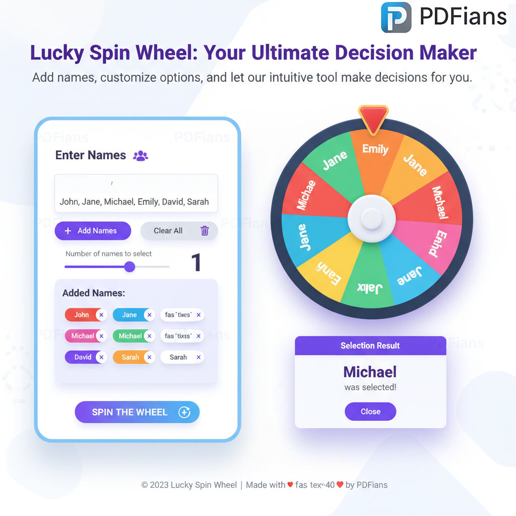 Lucky Spin Wheel-PDFians