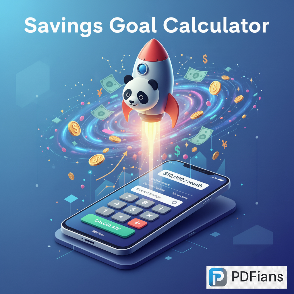Savings Goal Calculator-PDFians