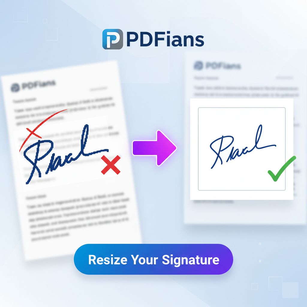 Signature Resize-PDFians