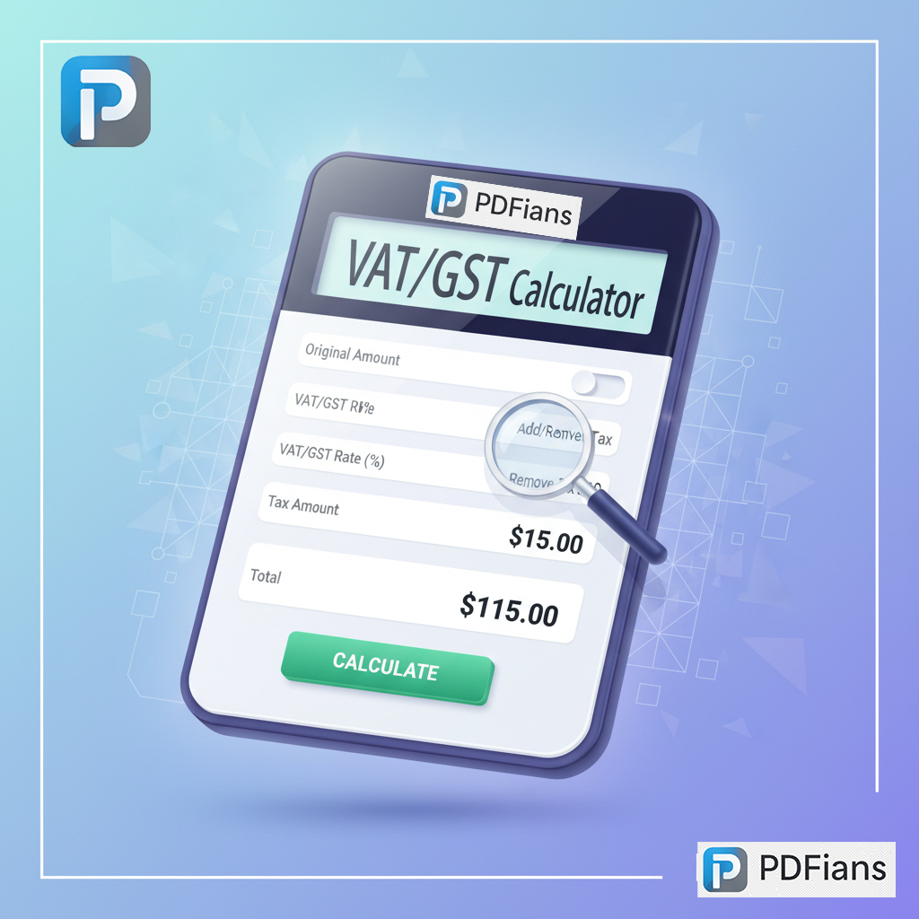VAT-GST Calculator-PDFians