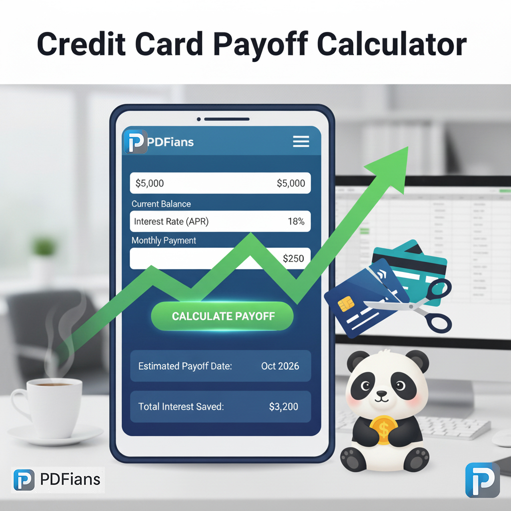 Credit Card Payoff Calculator-PDFians