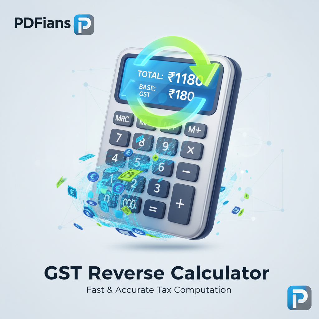 GST Reverse Calculator-PDFians
