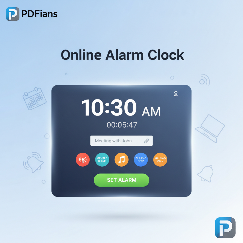 Online Alarm Clock-PDFians